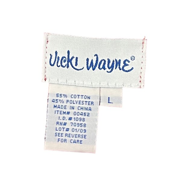 Vicki Wayne Vintage 80's Set of 2‎ Womens Knit Tops Short Sleeve Size Large - Picture 9 of 10